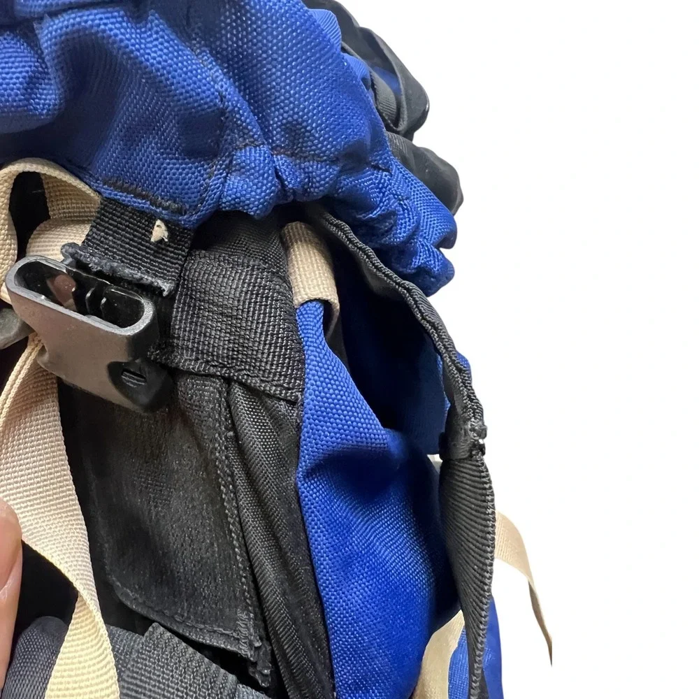The North‎ Face Granite Internal Frame Backpack Blue Black Tan Hiking Med